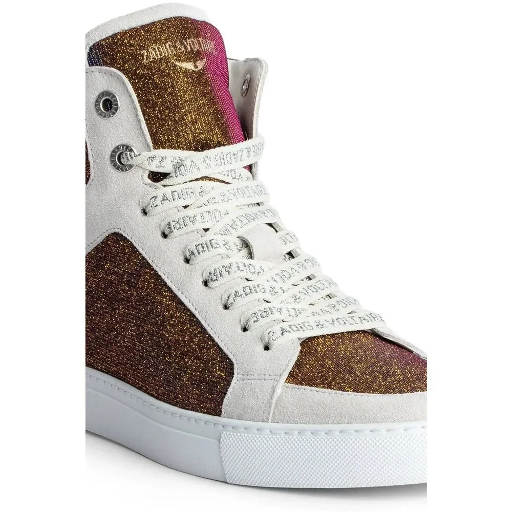 New Zadig&Voltaire Zv1747 High Flash Sneakers Size 39
